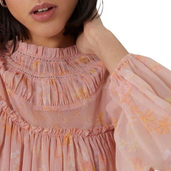 FRENCH CONNECTION Diana Crinkle High Neck Blouse - Picture 3 of 4